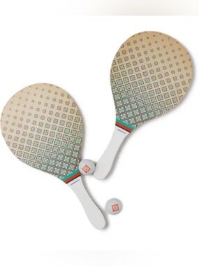 Casablanca Monogram Beach Padel Bat and Ball Set NWT